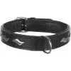 Obojek ACTIVE kožený - černý (L:48-56cm/30mm)