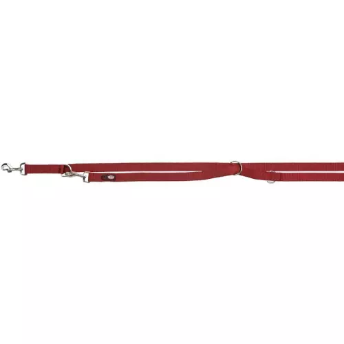 Vodítko PREMIUM prodlužovací - burgund (L-XL: 2,00 m/25 mm)