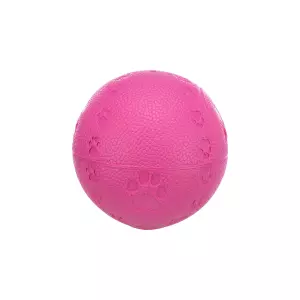 Míč s packami a zvukem (ø 6 cm, barva růžová)