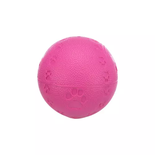 Míč s packami a zvukem (ø 6 cm, barva růžová)