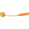 Katapult s mechovým gumovým míčem, TRIXIE (ø 6 cm/ 30 cm, oranžová)