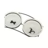 Set keramických misek se stojánkem (2 × 2,6 l/ ø 25 cm/ 54 × 12 × 24 cm)