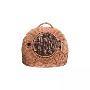 Proutěná bouda s kovovými dvířky 50cm