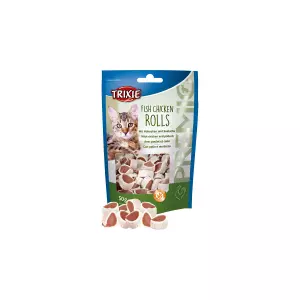 Premio ROLLS Light - rolky kuře - losos 50g TRIXIE