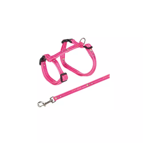 Postroj pro kočku s vodítkem XL GOOD LUCK 34-57cm/13mm