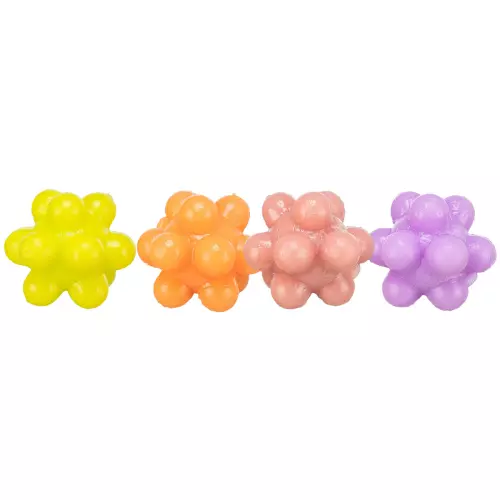 Ježaté kuličky mechová guma 3,5 cm 4ks