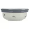 Set keramických misek se stojánkem  2 × 0,3 l / o 12 cm bílá/modrošedá