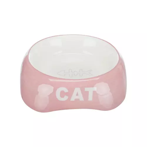 Keramická miska 200ml/13cm - CAT + rybí kostra