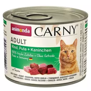 ANIMONDA konzerva CARNY Adult - hovězí, krůta, králík 200g