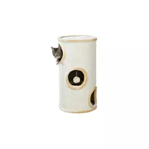 Obytný sisalový válec pro kočky 36cm/70cm - béžový
