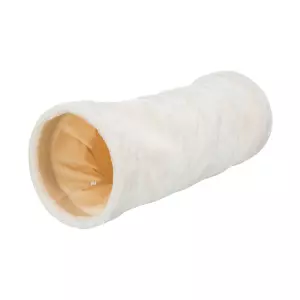 Plyšový tunel pro kočky 22/60cm,  -  béžový