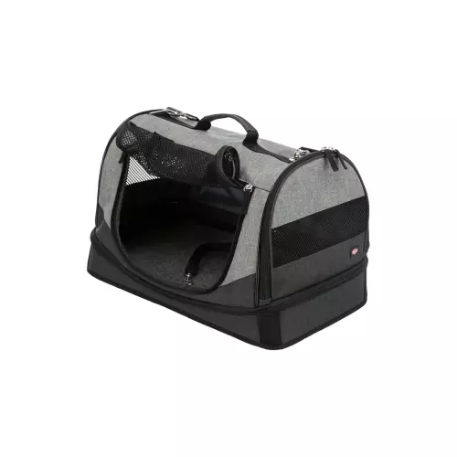 Transportní taška-pelíšek HOLLY 50x30x30 cm nylon,černo/šedá (max 15kg)