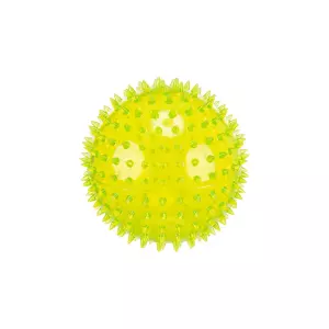 Ježatý míček,  pevný plast (TPR) (ø 8 cm, barva oranžová)