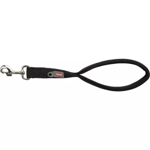 Krátké vodítko PREMIUM, M-XL: 37 cm/25 mm, černá
