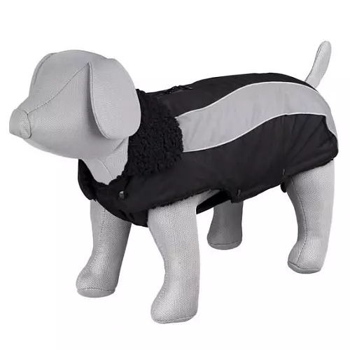 Zimní obleček MARNE černý, s průvlekem na vodítko (S:40cm, hruď:42-48cm, krk:34-38cm)