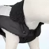 Zimní obleček MARNE černý, s průvlekem na vodítko (S:40cm, hruď:42-48cm, krk:34-38cm)