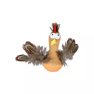 Bobo kuře s peřím a zvukem 10 cm