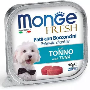 MONGE FRESH - paštika a kousky s tuňákem 100 g pro psy