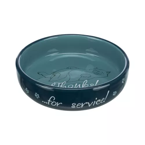 Keramická miska nízká pro kočky s krátkým čenichem 0,3 l / o 15 cm různé barvy