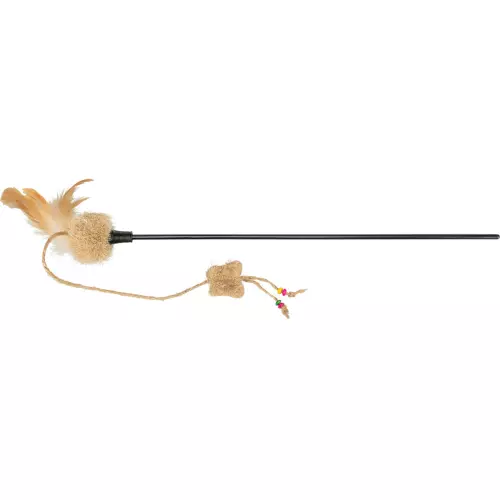 Škádlítko s motýlem a kuličkami, peří  54 cm