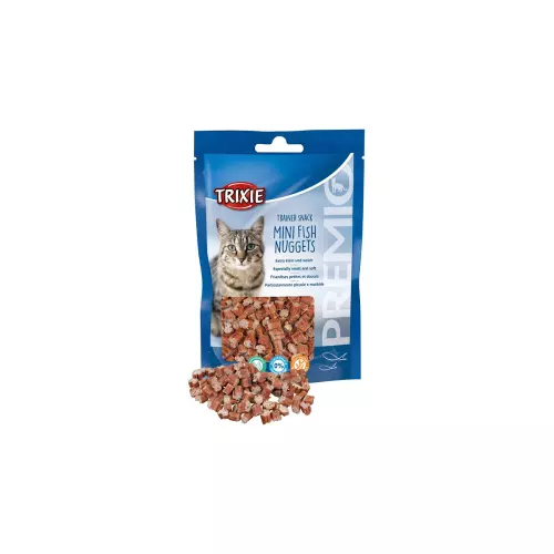 Trainer Snack MINI NUGGETS s tuňákem,kuřecím a catnipem 50g