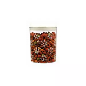 Plastový zásobník na krmivo a pamlsky 1,5 l / o 12 × 17,5 cm transparentní