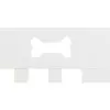 Branka pro psy 3 díly 82-124 x 61 cm bílá