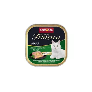 V.Feinsten CORE hovězí, losos filet + špenát pro kočky 100g