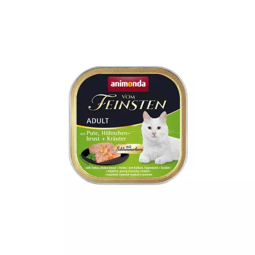 V.Feinsten CORE krůta, kuřecí prsa + bylinky pro kočky 100g