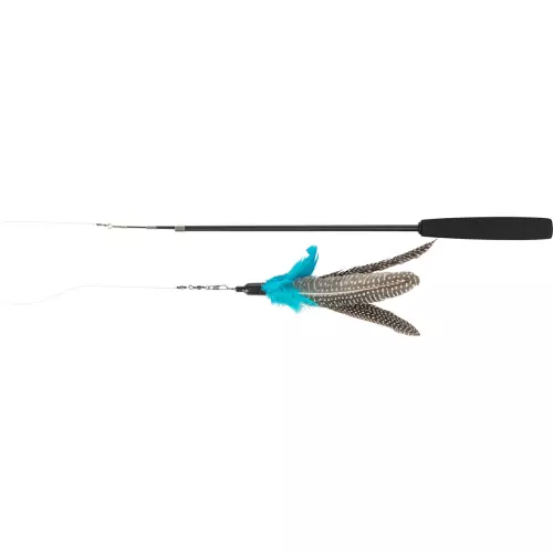 Teleskopická tyč s hračkou pro kočky 40-98 cm