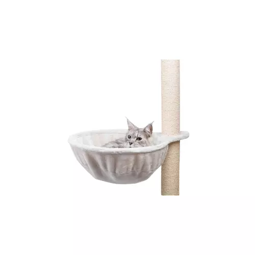 Náhradní odpočívadlo, plyšové lehátko XXL 45 cm max do 9 kg, světle šedé
