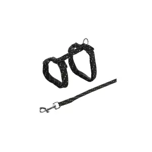 Nylonový postroj reflexní pro kočku, 27-45cm/10 mm, 1,3m
