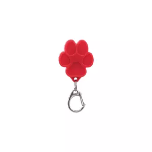 Flasher USB blikačka pro psy 3,5 x 4,3 cm tvar tlapka