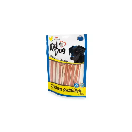 KIDDOG kuřecí sendvič s treskou 250 g