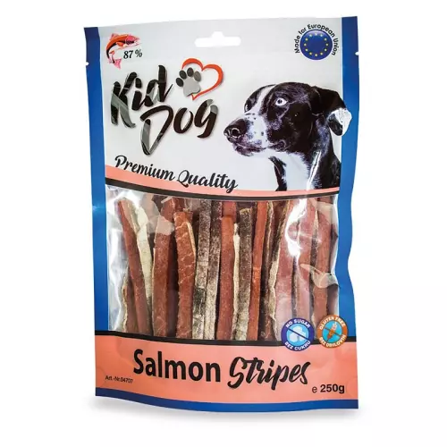 KIDDOG 100% losos v proužku 250 g