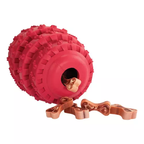 Rolling Tires na pamlsky s vanilkou extra robustní HipHop (12 cm, barva červená)