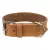 Rustic kožený obojek Heartbeat - hnědá (M:38-47cm/40mm)