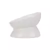 Zvýšená ergonomická keramická miska, 0.15 l/o 13 cm, bílá