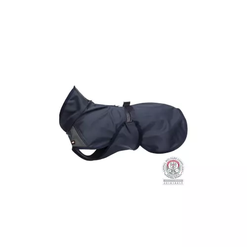 Softshellová bunda ASTON, tmavomodrá/šedá (S:33cm, hruď:28-48cm, krk:28cm)