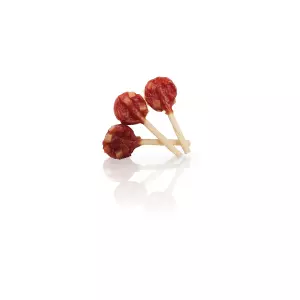 KIDDOG BUFFET LOLLIPOP lízátko s kachním masem a sýrem [100 ks], ø 9 cm / 8 g