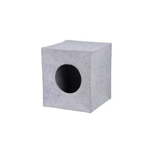 ANTON filcová krabice/jeskyně pro kočku, vhodné do IKEA regálu 33cm šedá