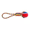 Vrhací přetahovadlo HipHop Dog s tenisákem 6 cm, 36 cm /130 g zelená, modrá, žlutá