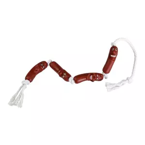 Vinylové klobásky na bavlněném laně 78 cm HipHop Dog