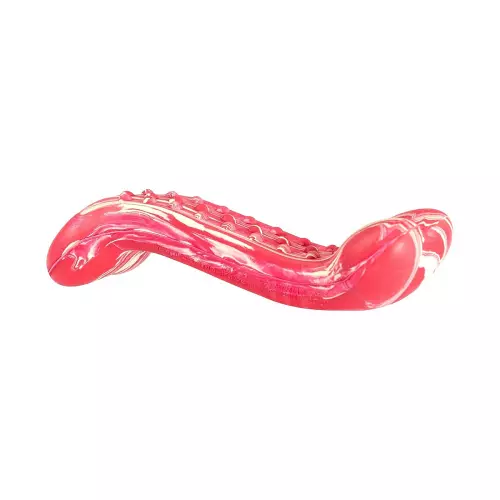 Antibakteriální dentální kost s vůní hovězího steaku HipHop přírodní guma (13,5 cm, pro psy do 25 kg)