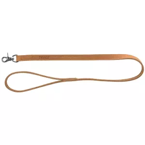 RUSTIC kožené vodítko Heartbeat, M-L: 1,00m/20mm, hnědá