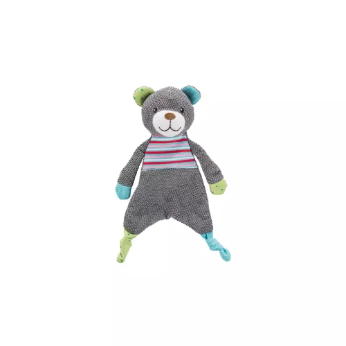 JUNIOR plyšový medvídek s šustící fólií,  28 cm