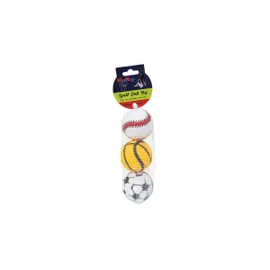 Sportovní tenisový míč pískací 6,5 cm (3ks v bal.) HipHop Dog