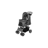 Kočárek pro psy BUGGY, rychlosklápěcí, 47 x 100 x 80cm, nosnost do 15 kg, šedá