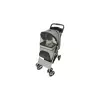 Kočárek pro psy BUGGY, rychlosklápěcí, 47 x 100 x 80cm, nosnost do 15 kg, šedá