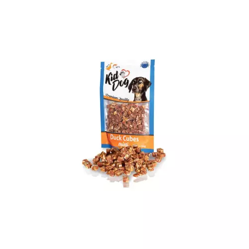 KIDDOG mini kostičky z kachního masíčka a tresky 80 g
